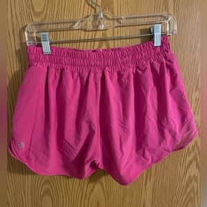 Lululemon pink hotty hot shorts 4”